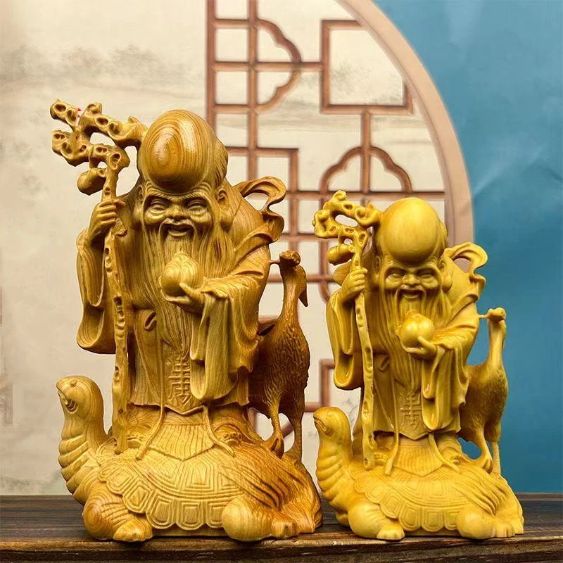 Longevity Health & Wellness Hotel Adults Only - Statua Boga Długowieczności z Drewna Cyprysowego,