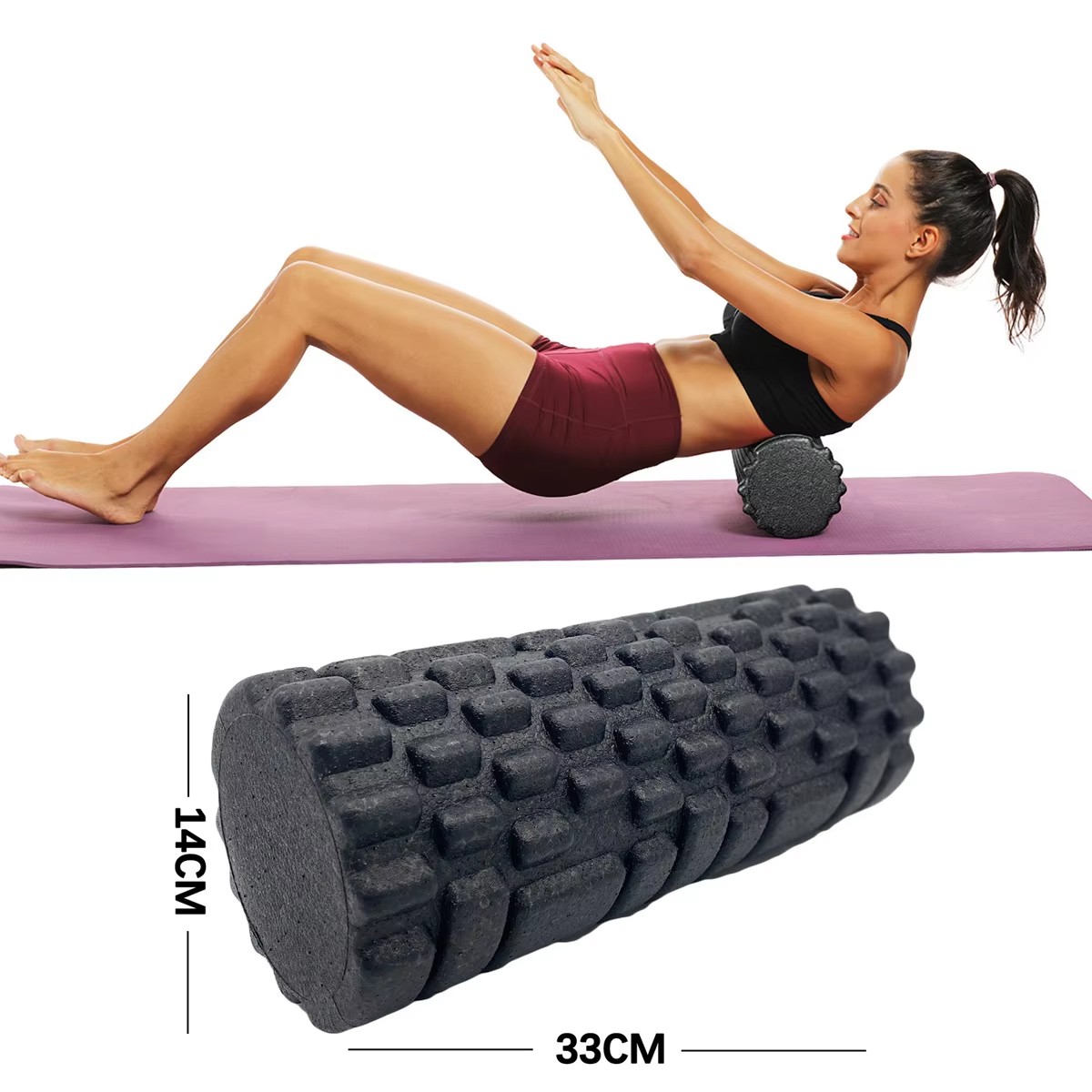 Health Wellness Fitness - 30/33cm Fitness wałek piankowy wałek do