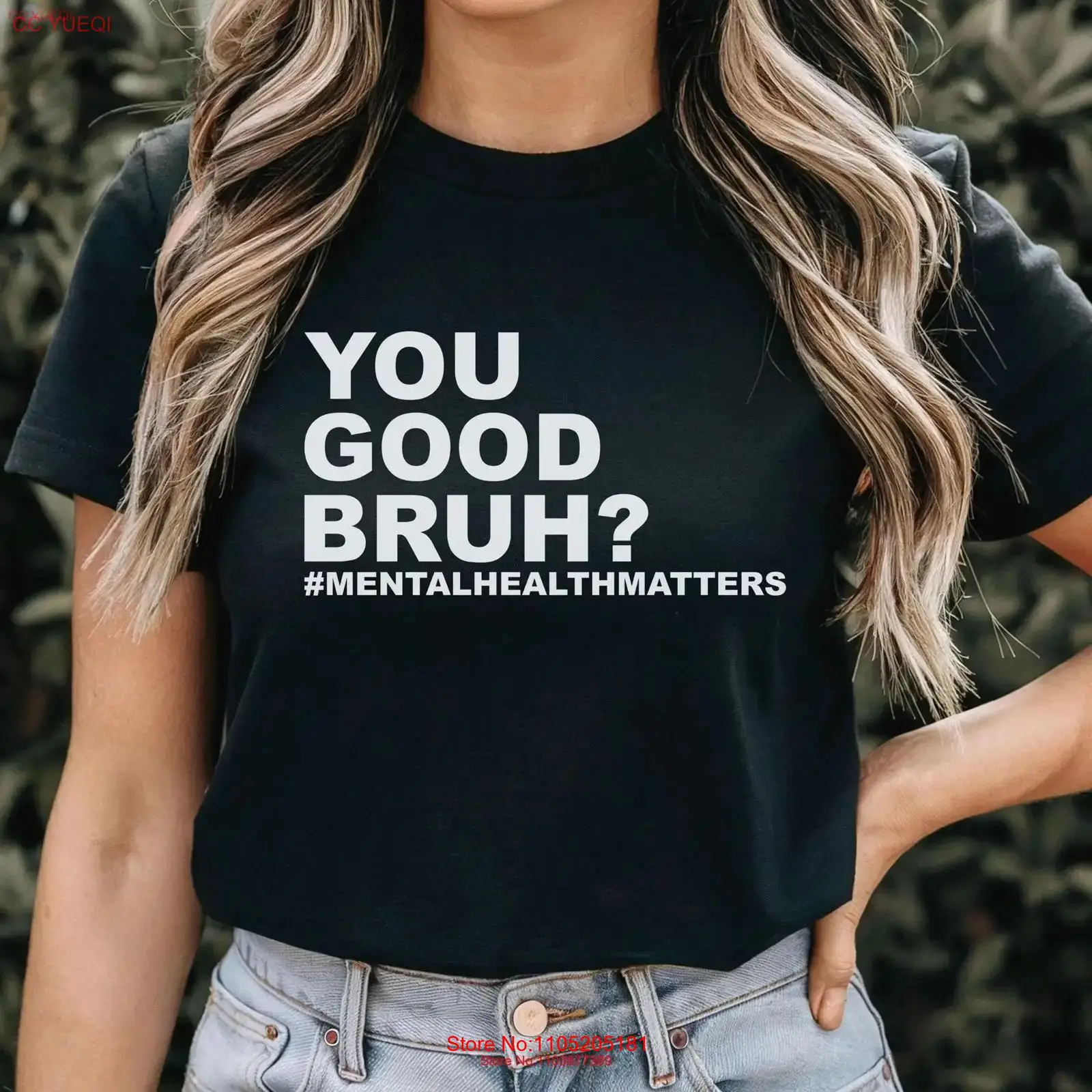 Mental Health Wellness Quotes - Męska koszulka z napisem Mental Health